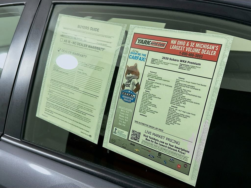 Used 2020 Subaru WRX Premium image 13