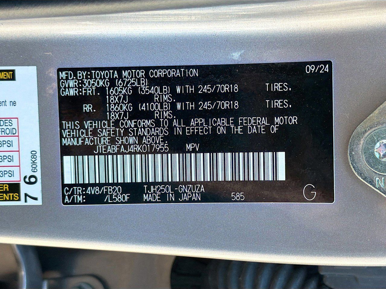 Used 2024 Toyota Land Cruiser 1958 image 43