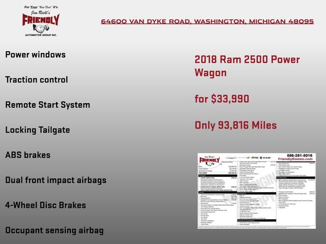 Used 2018 RAM 2500 Power Wagon w/ Luxury Group AWD/4WD image 8