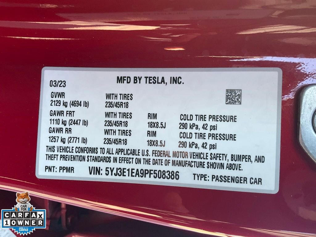 Used 2023 Tesla Model 3 Standard Range image 22