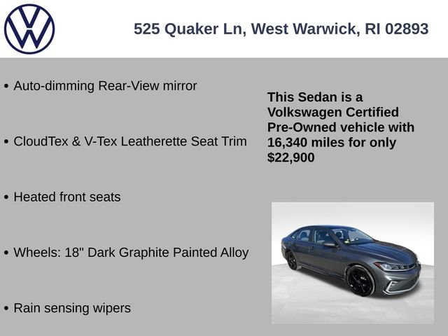 Certified 2025 Volkswagen Jetta SE w/ Sunroof Package image 19