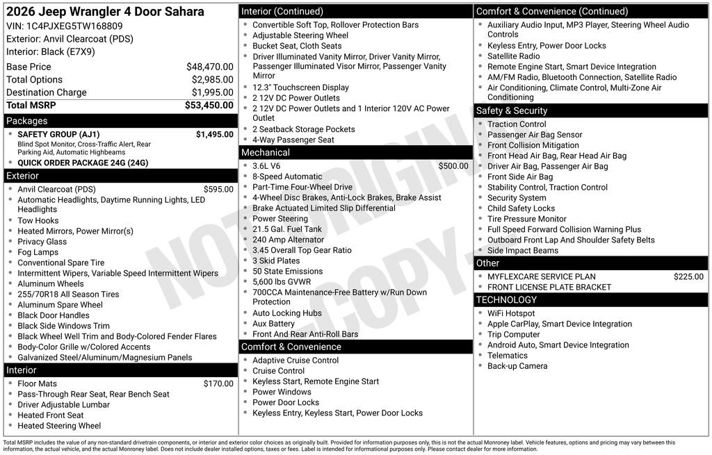 New 2026 Jeep Wrangler Sahara w/ Safety Group image 29