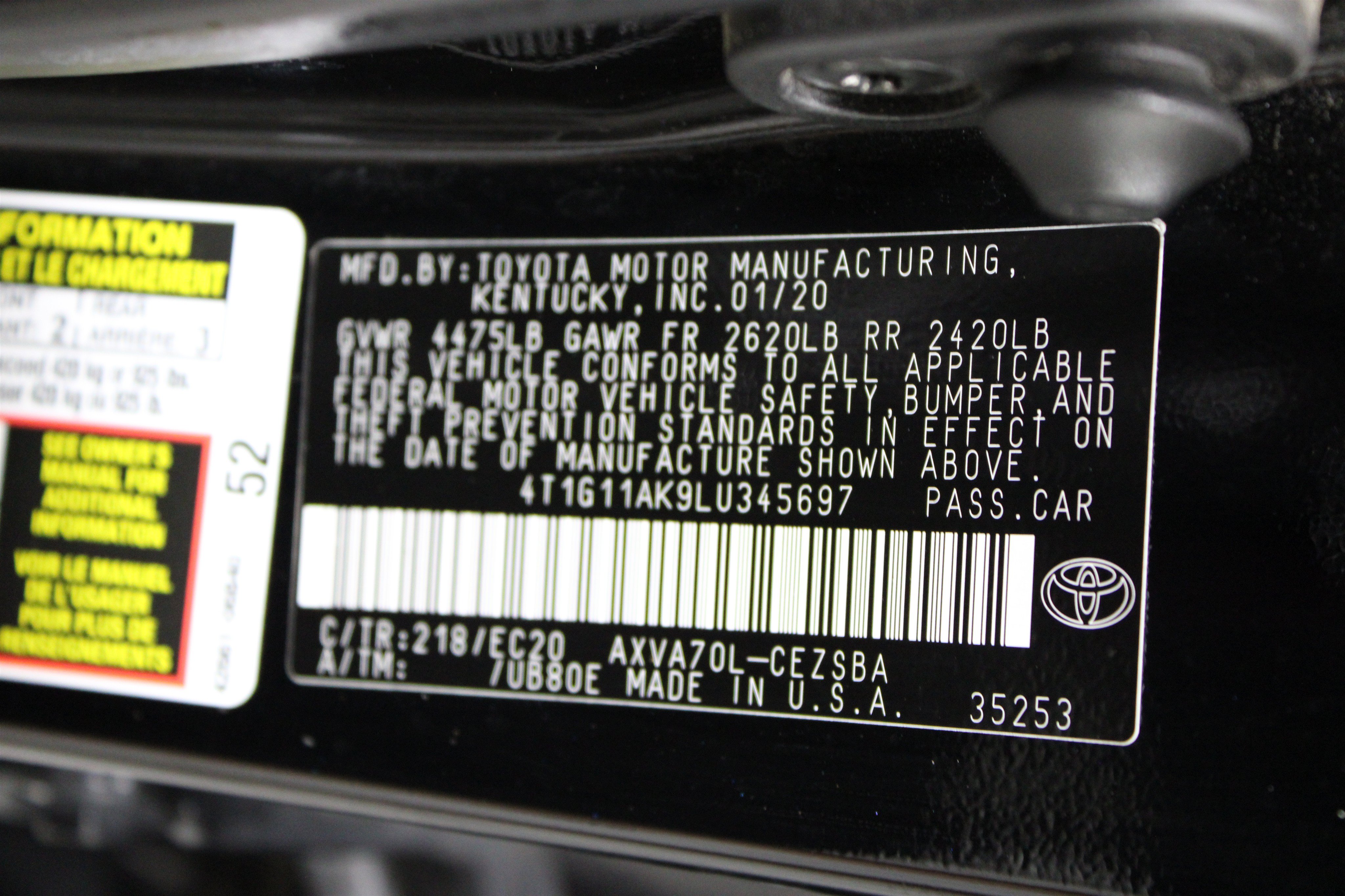 Used 2020 Toyota Camry SE w/ Protection Package (Q2) FWD image 36