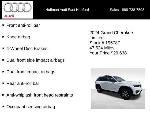 Used 2024 Jeep Grand Cherokee Limited AWD/4WD image 24