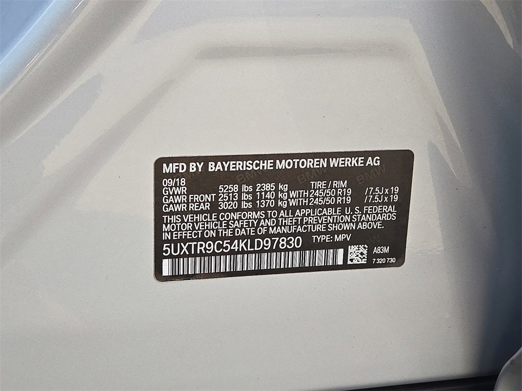 Used 2019 BMW X3 xDrive30i w/ Executive Package image 27