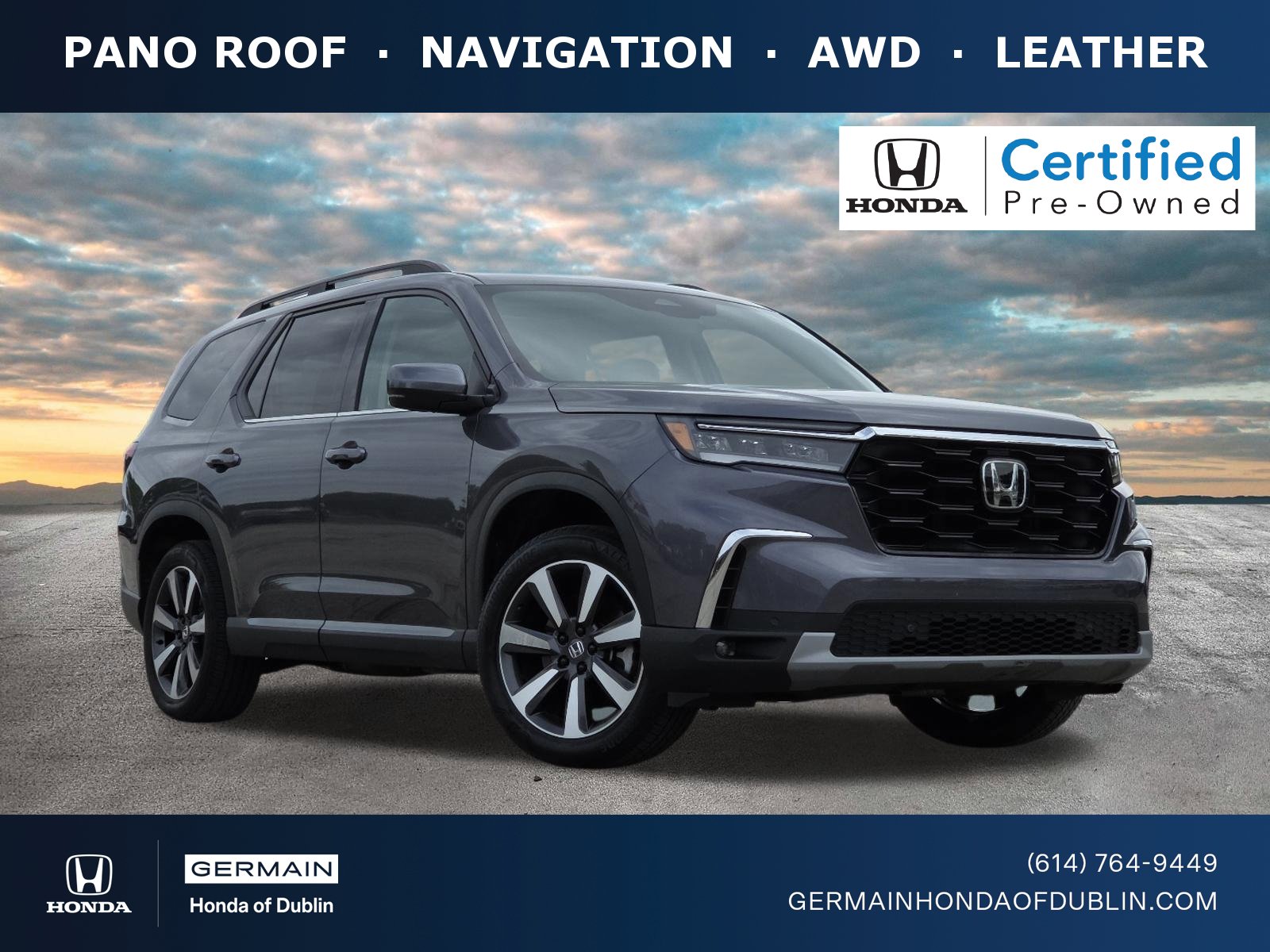 Certified 2025 Honda Pilot Touring