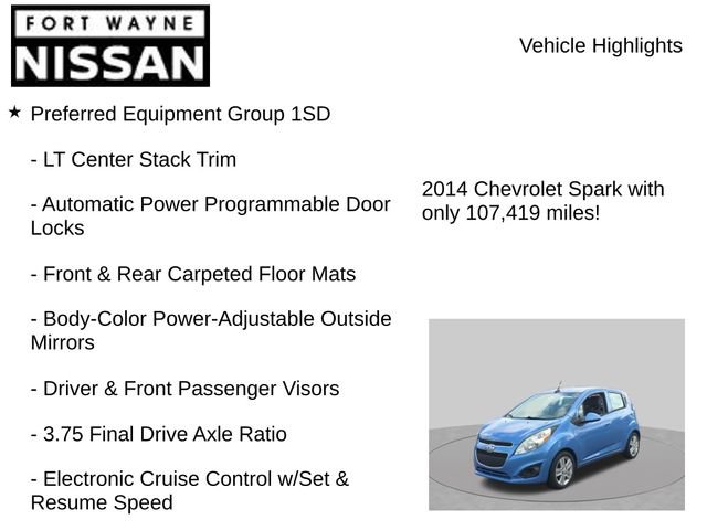 Used 2014 Chevrolet Spark LT FWD image 7