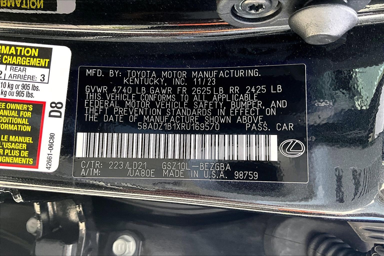 Used 2024 Lexus ES 350 350 w/ Premium Package image 35