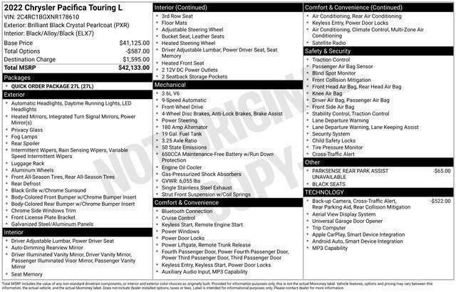 Used 2022 Chrysler Pacifica Touring-L image 13