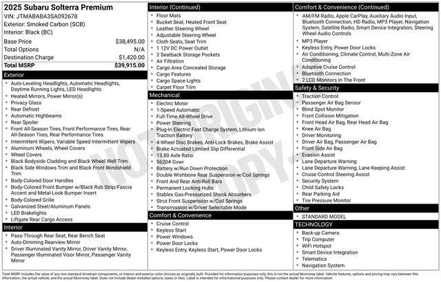 Used 2025 Subaru Solterra Premium image 4