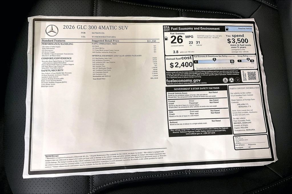 New 2026 Mercedes-Benz GLC 300 4MATIC image 19