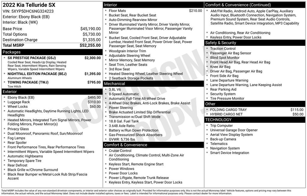Certified 2022 Kia Telluride SX w/ SX Prestige Package image 46