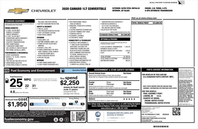 Used 2020 Chevrolet Camaro LT image 4