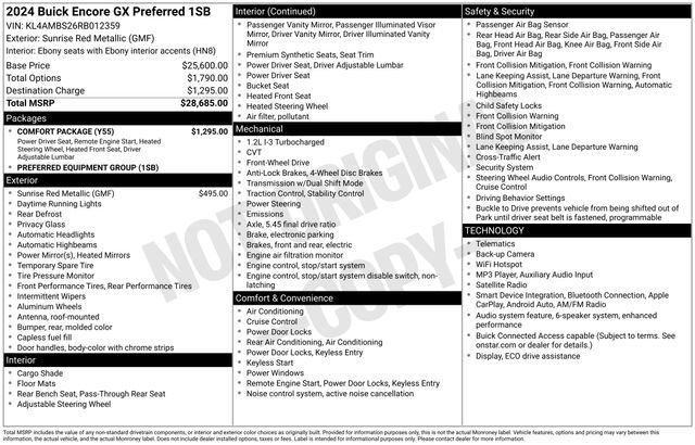 Used 2024 Buick Encore GX Preferred w/ Comfort Package FWD image 38