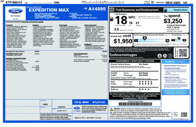 Used 2022 Ford Expedition Max Limited AWD/4WD image 39