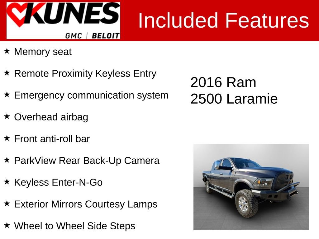 Used 2016 RAM 2500 Laramie image 3