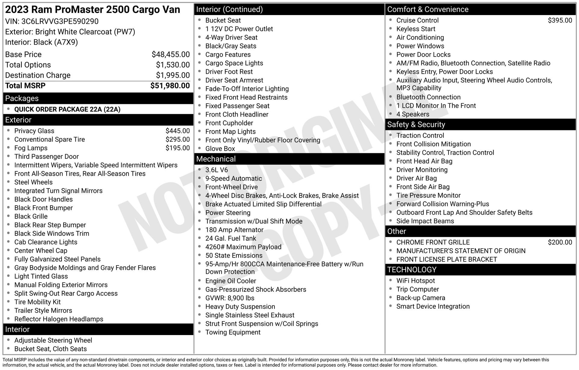 Used 2023 RAM ProMaster 2500 image 4