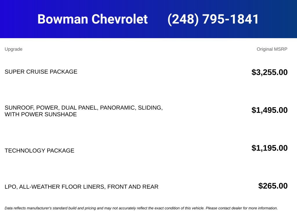 New 2027 Chevrolet Bolt RS w/ Super Cruise Package FWD image 5