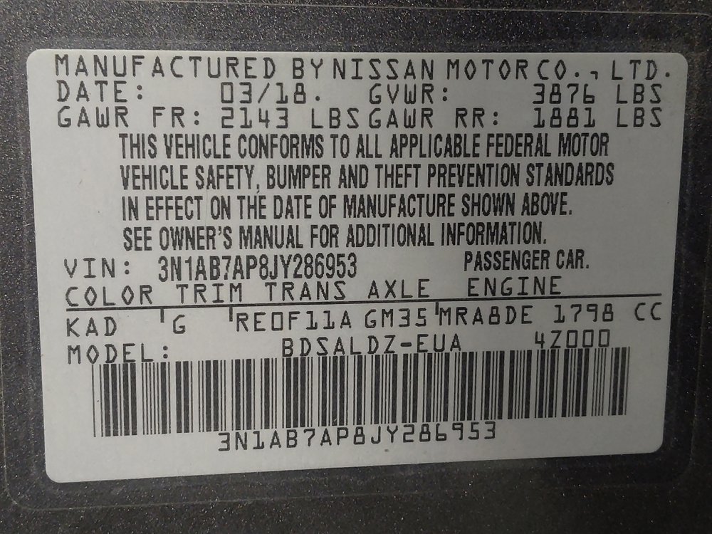 Used 2018 Nissan Sentra SV FWD image 33