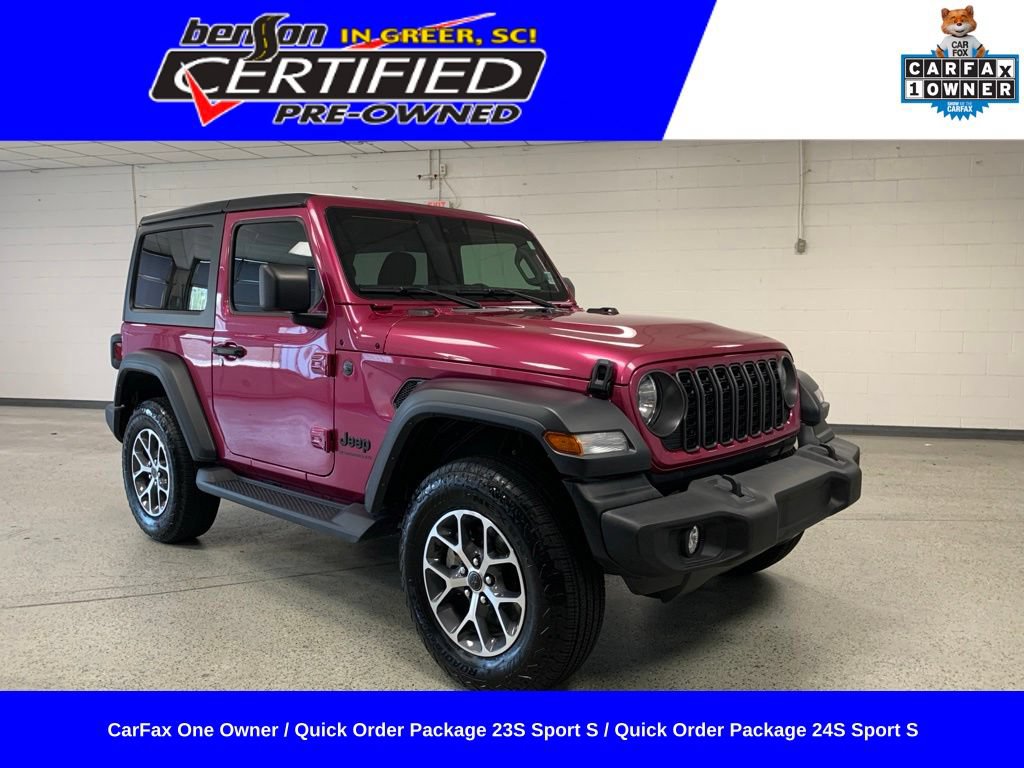 Used 2024 Jeep Wrangler Sport AWD/4WD image 1