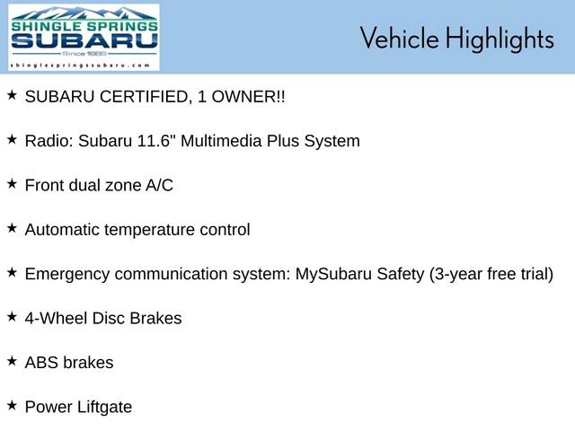 Certified 2025 Subaru Ascent Premium AWD/4WD image 55