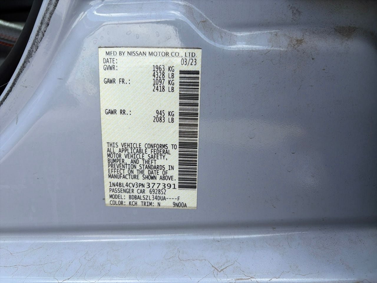 Used 2023 Nissan Altima 2.5 SR FWD image 9