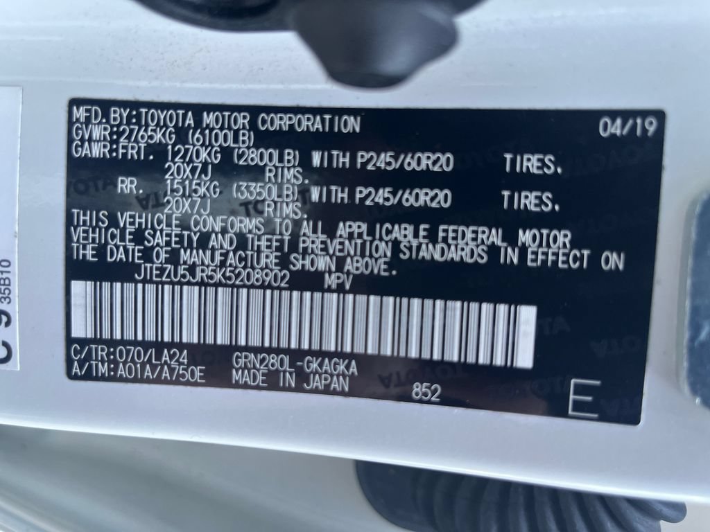 Used 2019 Toyota 4Runner Limited RWD image 30