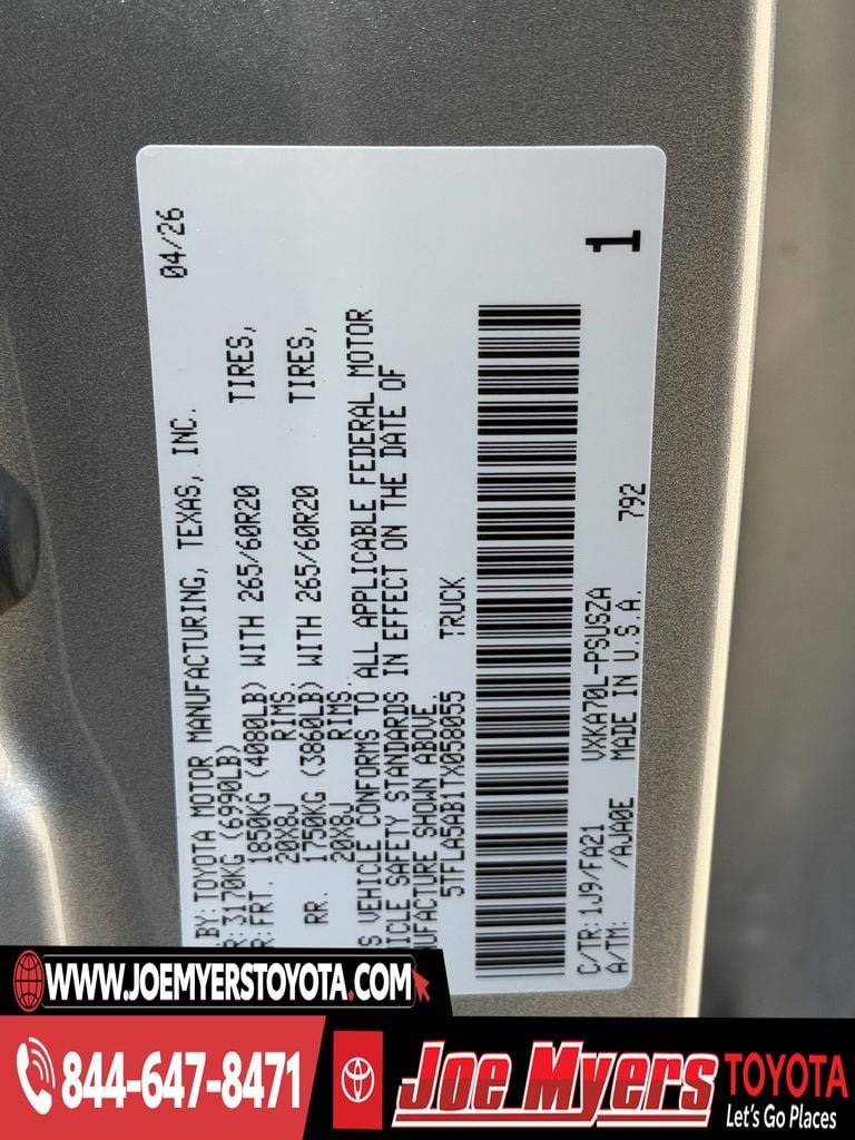 New 2026 Toyota Tundra SR5 image 21