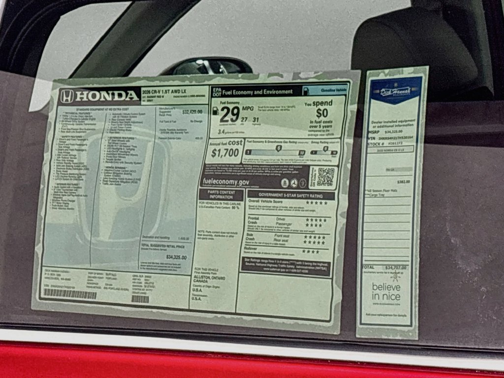 New 2026 Honda CR-V LX image 23