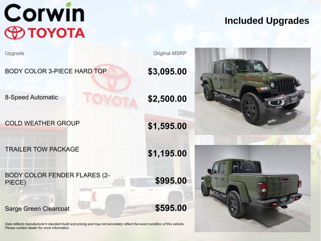 Used 2023 Jeep Gladiator Mojave w/ Cold Weather Group AWD/4WD image 4