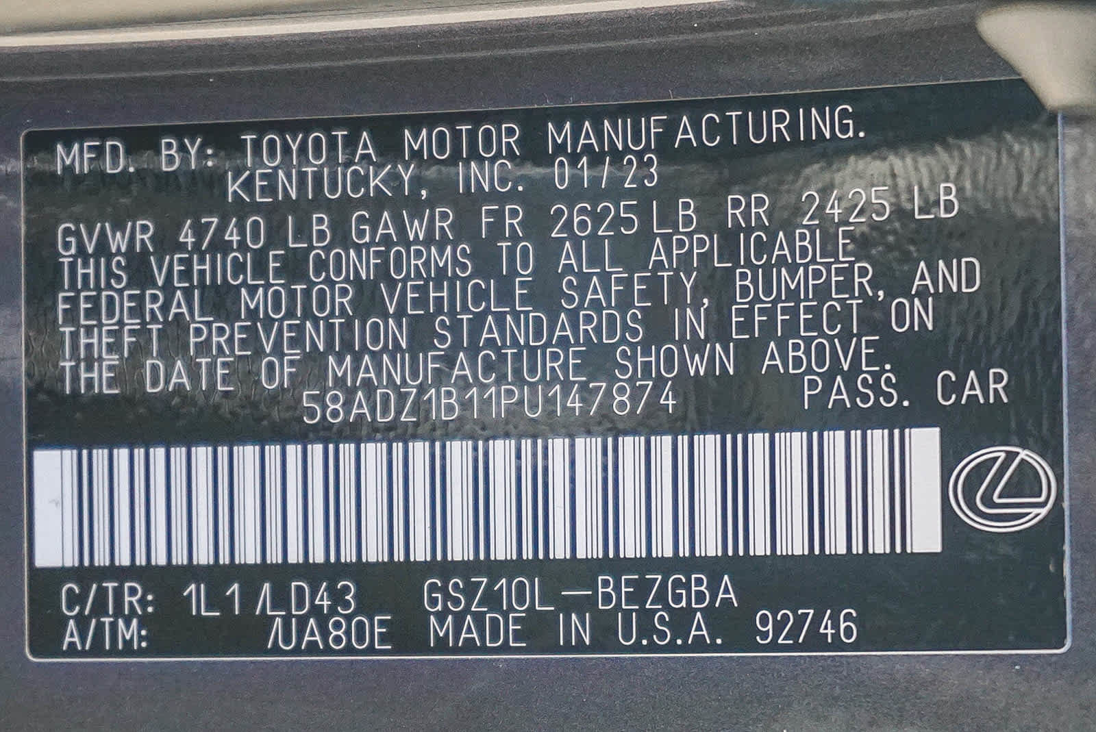 Certified 2023 Lexus ES 350 w/ Premium Package image 32