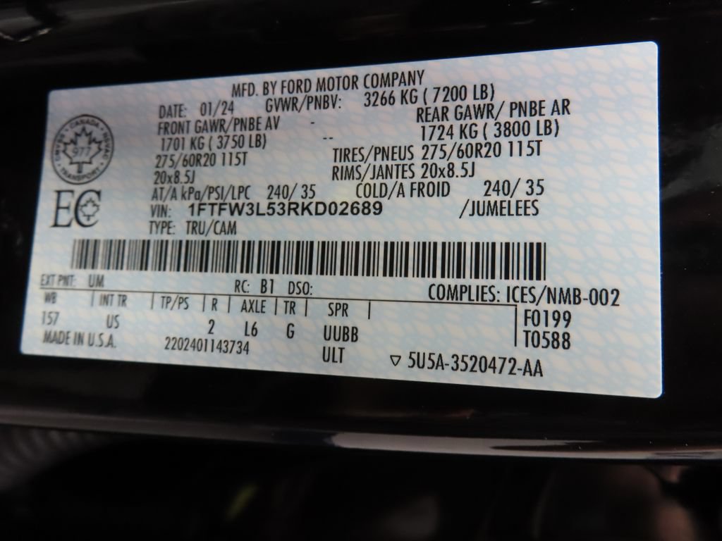 Used 2024 Ford F150 XLT w/ Equipment Group 302A MID AWD/4WD image 64