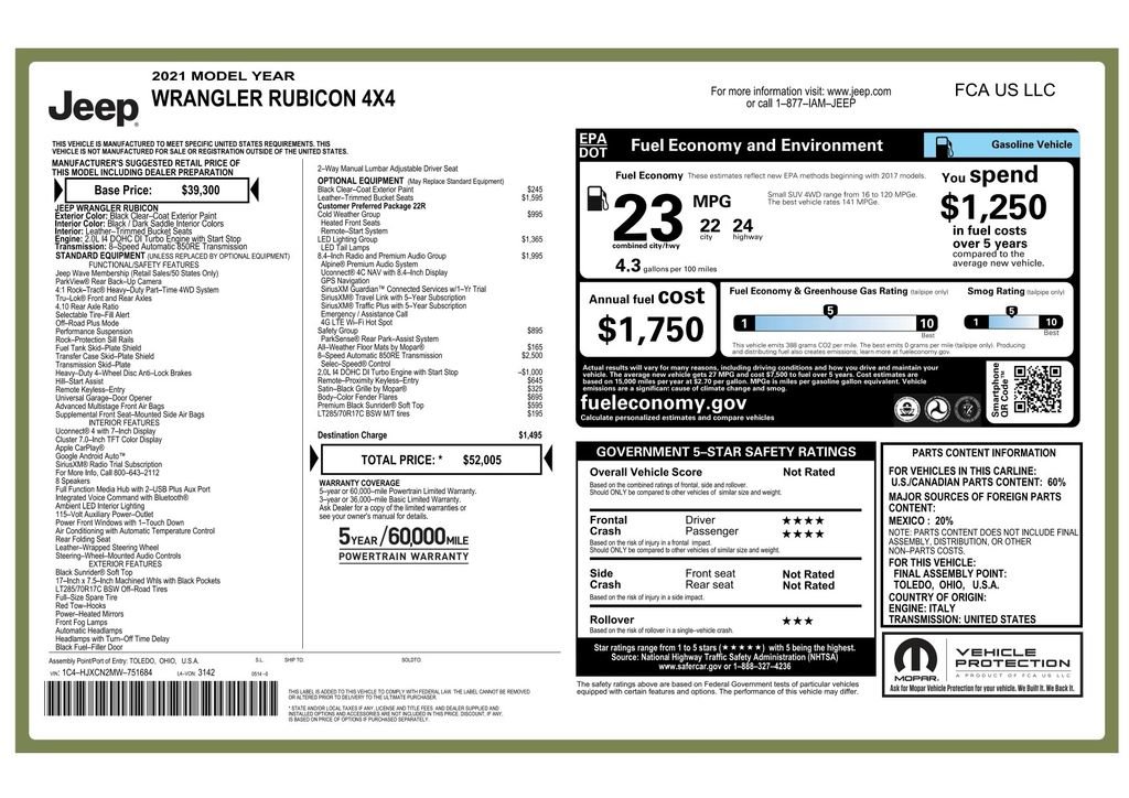 Used 2021 Jeep Wrangler Rubicon image 37