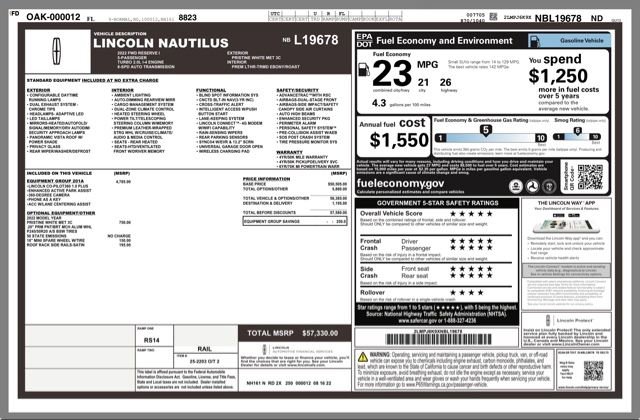 Used 2022 Lincoln Nautilus Reserve w/ Equipment Group 201A image 31