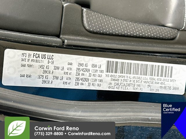 Used 2018 Jeep Grand Cherokee SRT AWD/4WD image 37