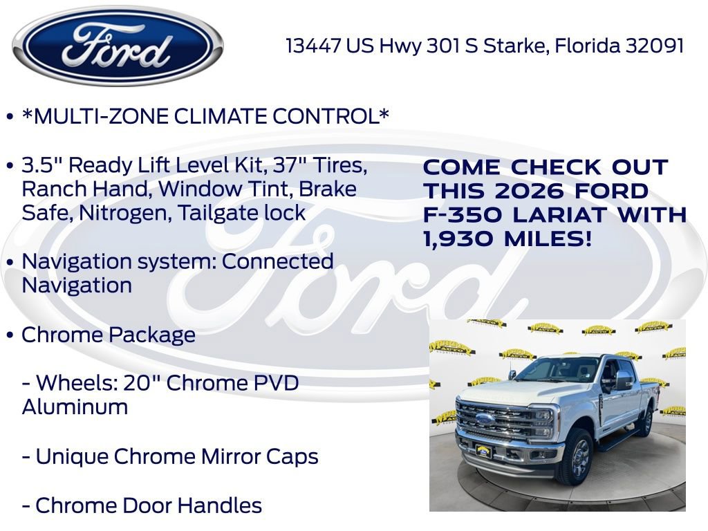 New 2026 Ford F350 Lariat w/ Lariat Ultimate Package AWD/4WD image 15