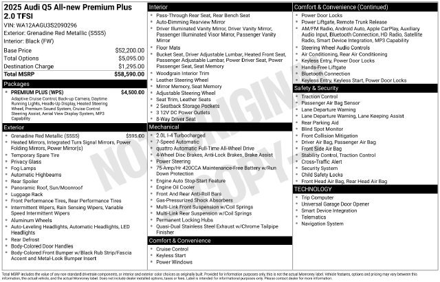 Certified 2025 Audi Q5 Premium Plus w/ Premium Plus AWD/4WD image 2