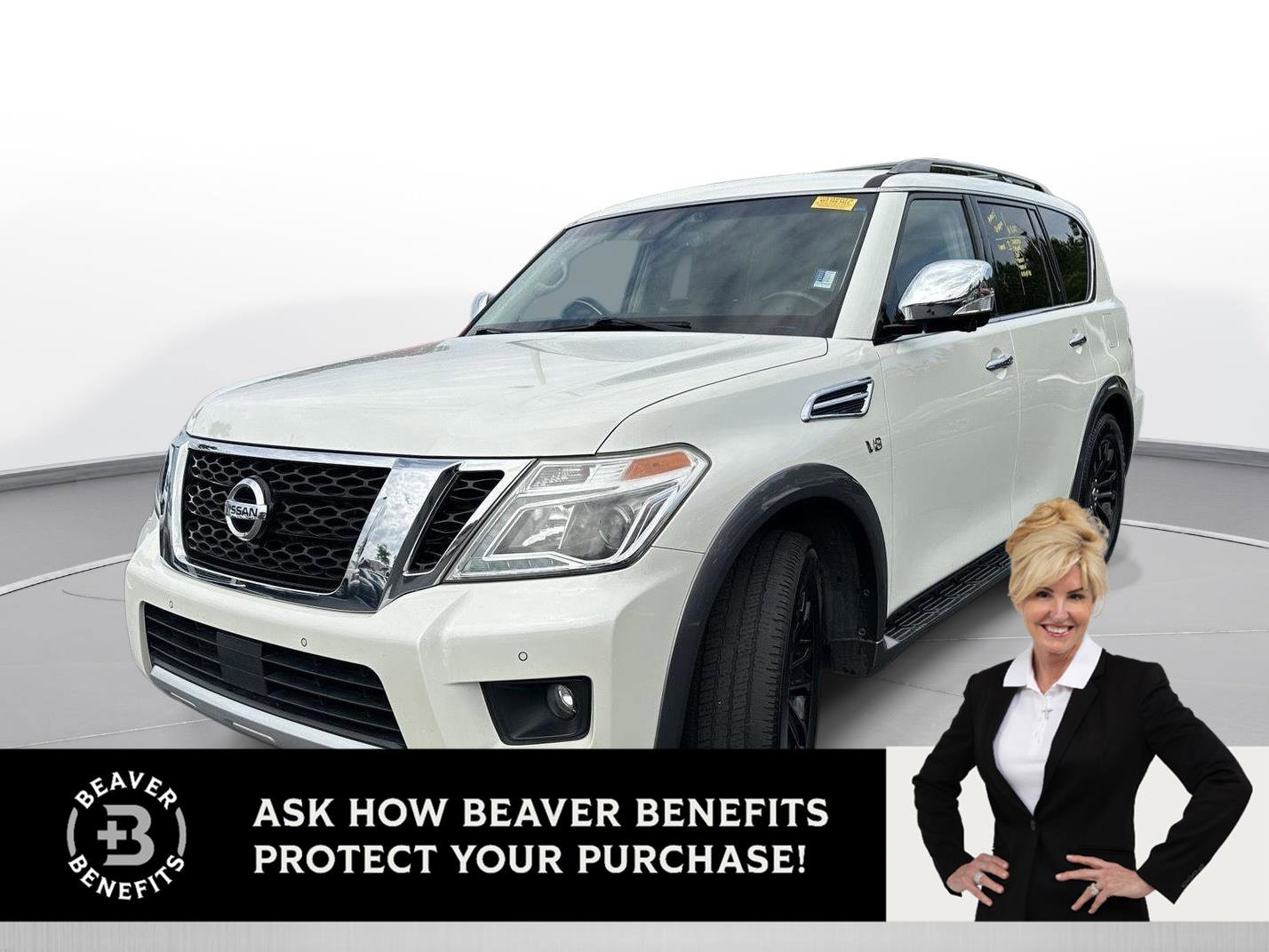 Used 2017 Nissan Armada Platinum w/ Captain Seat Package RWD image 1