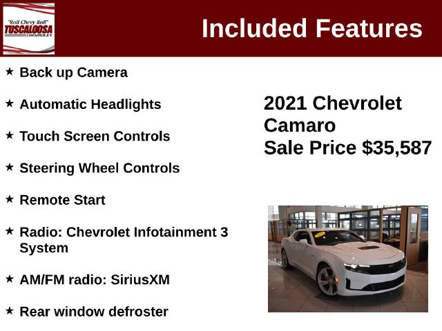 Certified 2021 Chevrolet Camaro LT RWD image 6