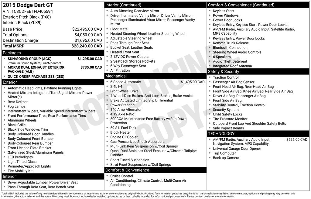 Used 2015 Dodge Dart GT w/ Sun/Sound Group FWD image 27