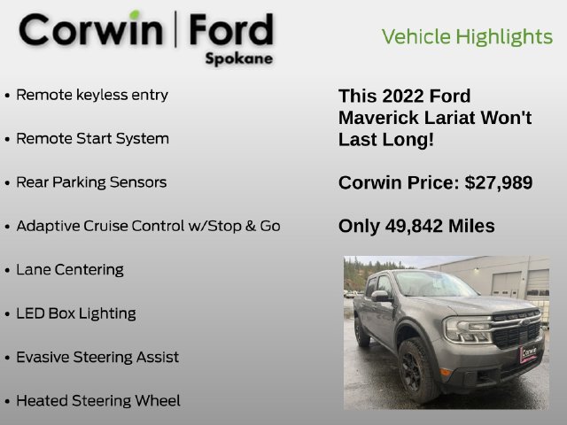 Used 2022 Ford Maverick Lariat w/ Lariat Luxury Package AWD/4WD image 16