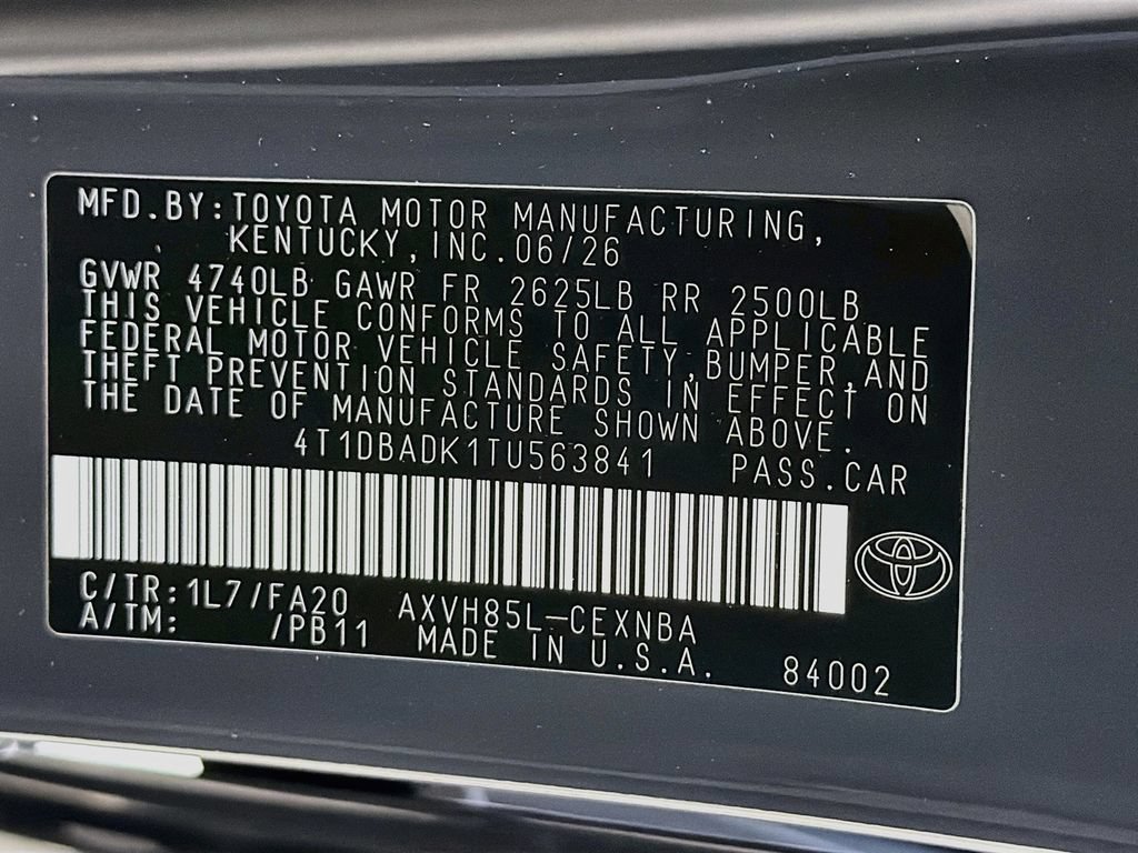 New 2026 Toyota Camry LE AWD/4WD image 27