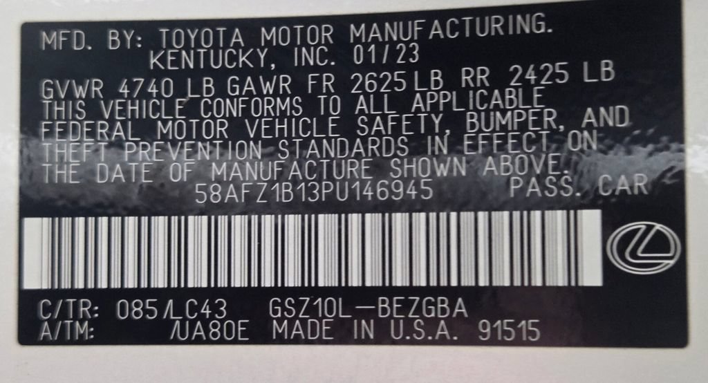 Used 2023 Lexus ES 350 Ultra Luxury w/ Accessory Package (Z1) FWD image 33