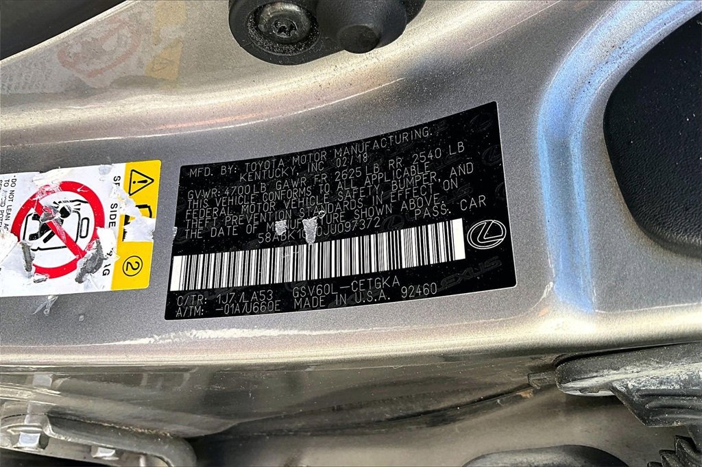 Used 2018 Lexus ES 350 image 30