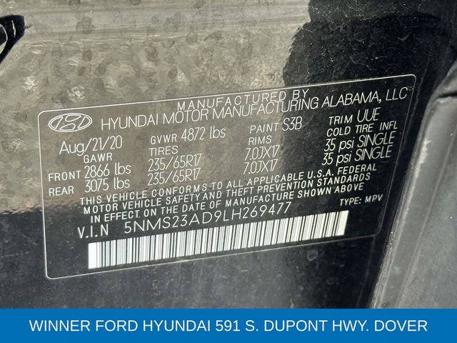 Used 2020 Hyundai Santa Fe SE FWD image 13