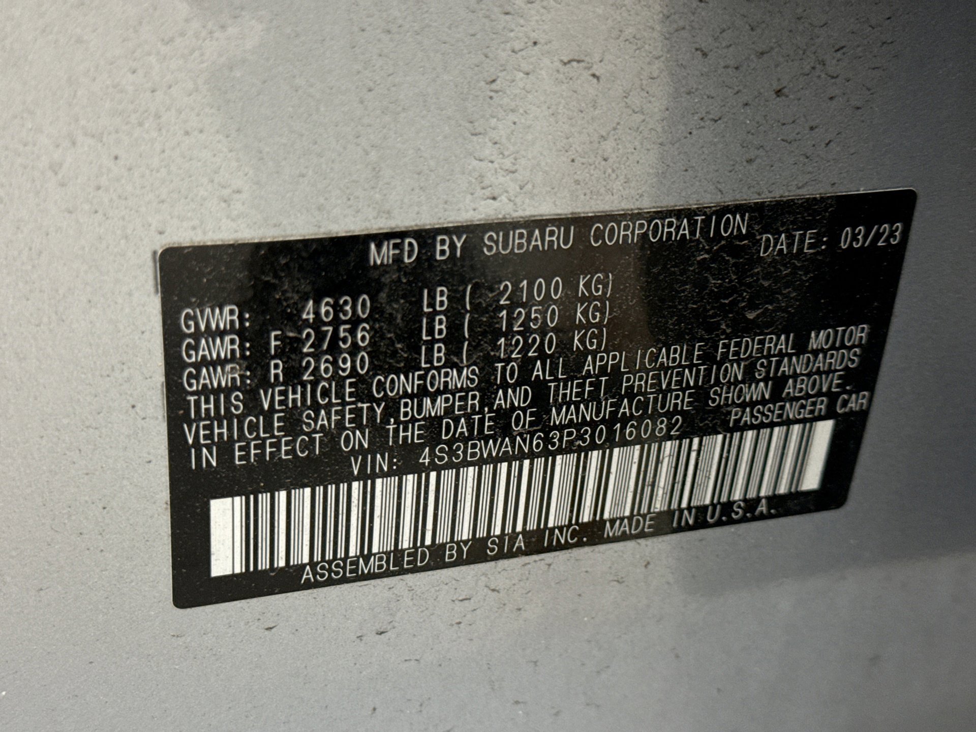 Used 2023 Subaru Legacy Limited image 11