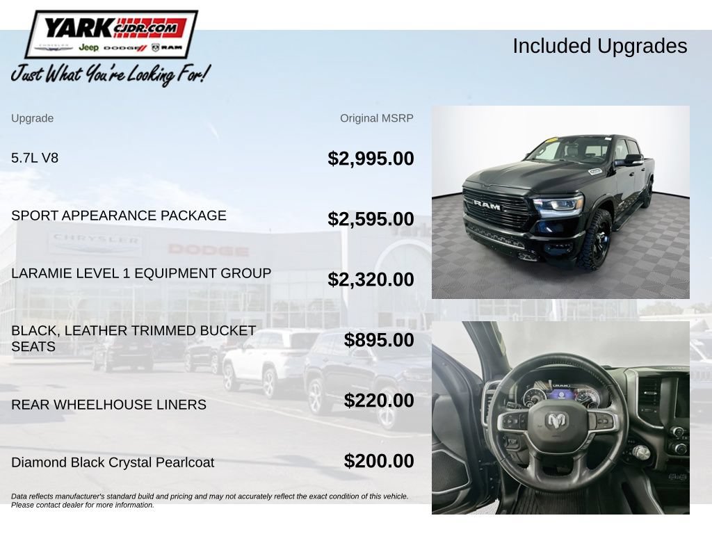Certified 2022 RAM 1500 Laramie w/ Sport Appearance Package AWD/4WD image 6