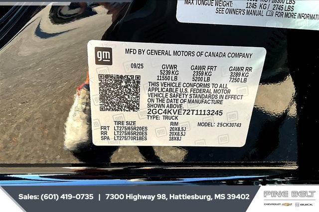 New 2026 Chevrolet Silverado 3500 High Country w/ Technology Package image 7