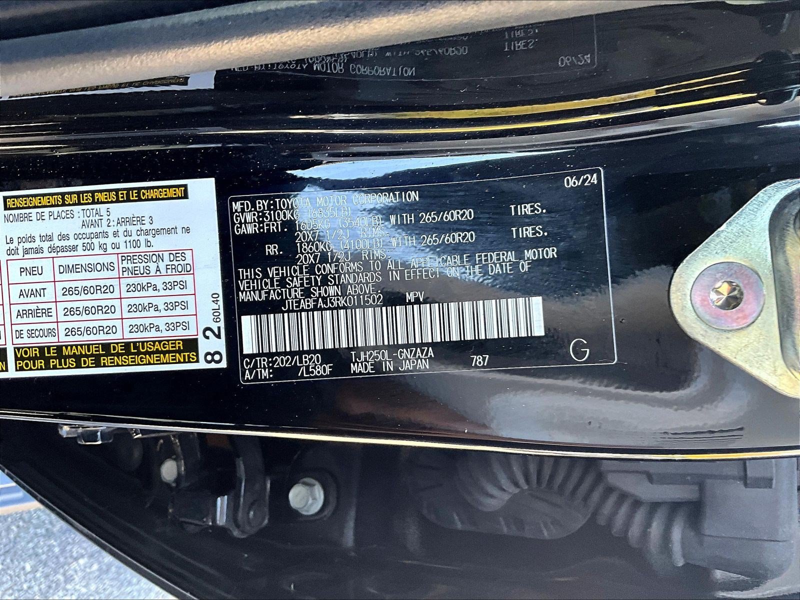 Used 2024 Toyota Land Cruiser w/ Premium Package AWD/4WD image 19