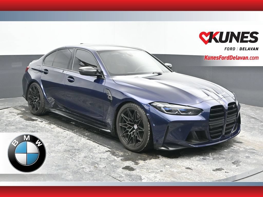 Used 2022 BMW M3 Competition w/ M Carbon Exterior Package AWD/4WD video 1